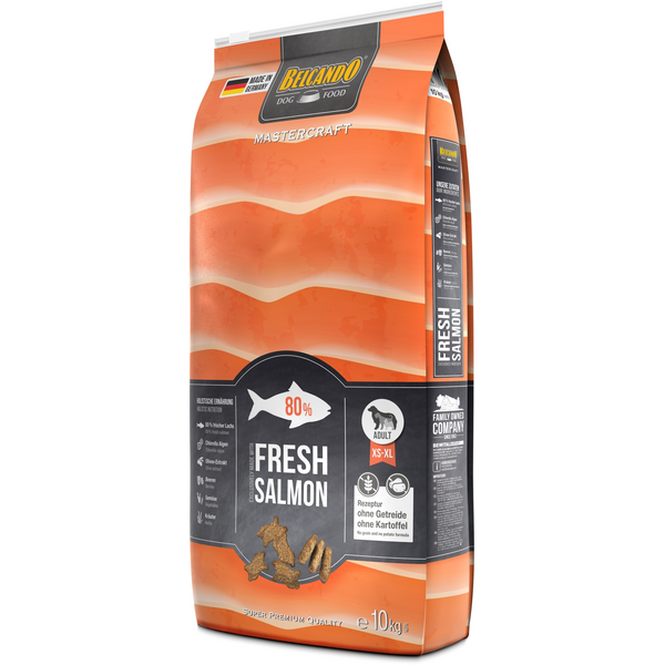 BELCANDO MASTERCRAFT FRESH SALMON 10KG - SAUSA ŠUNŲ MAISTO BARA SU LAŠIŠA, 3 image
