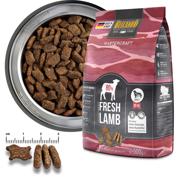 BELCANDO MASTERCRAFT FRESH LAMB 10KG - SAUSA SUŅŲ MAISTAS SU JĖRU