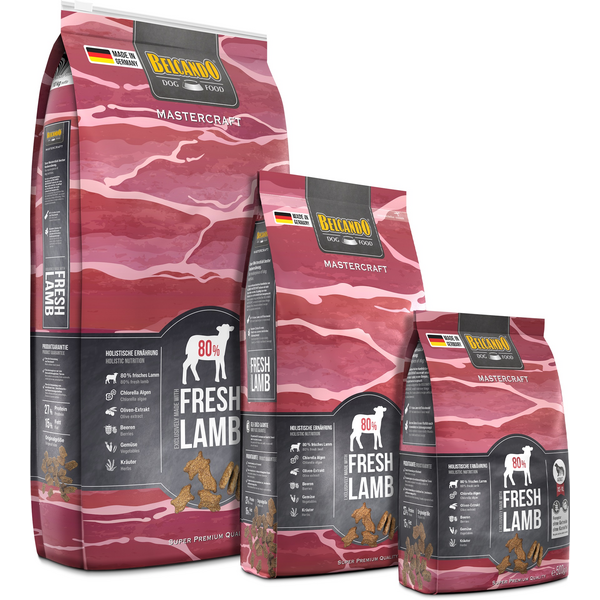 BELCANDO MASTERCRAFT FRESH LAMB 10KG - SAUSA SUŅŲ MAISTAS SU JĖRU, 3 image