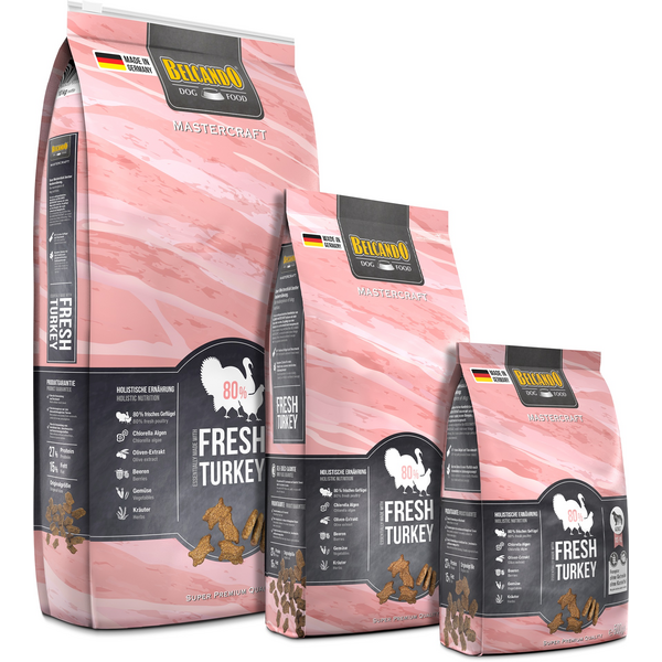 BELCANDO MASTERCRAFT FRESH TURKEY 10KG - SAUSAS ŠUNŲ MAISTAS SU KALAKUTU, 2 image