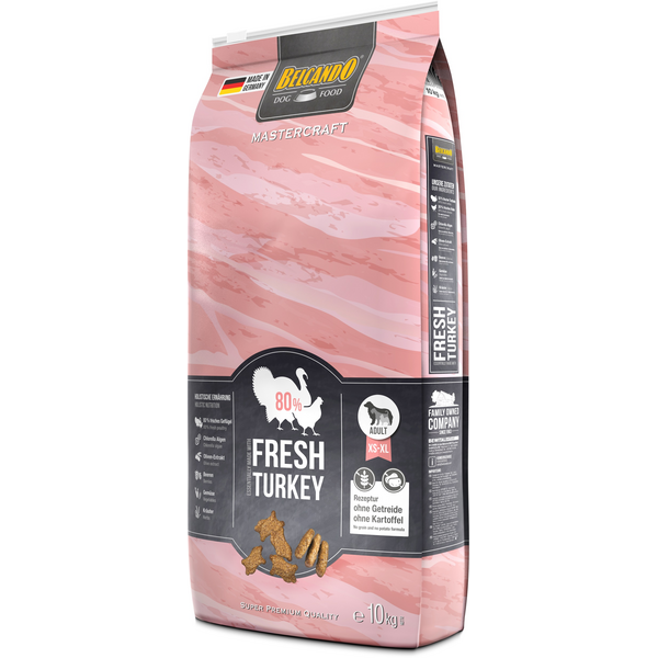 BELCANDO MASTERCRAFT FRESH TURKEY 10KG - SAUSAS ŠUNŲ MAISTAS SU KALAKUTU, 3 image