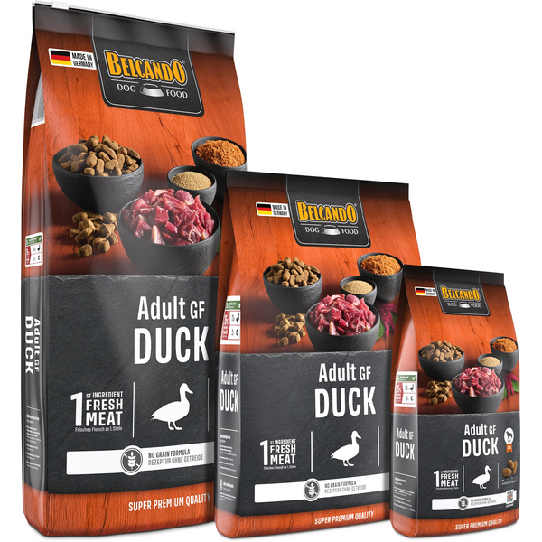 BELCANDO ADULT GF DUCK 12.5KG - BEZGLIUTENINĖ ŠUNŲ MAISTO PRIEMONĖ SU ANTIMI, 3 image