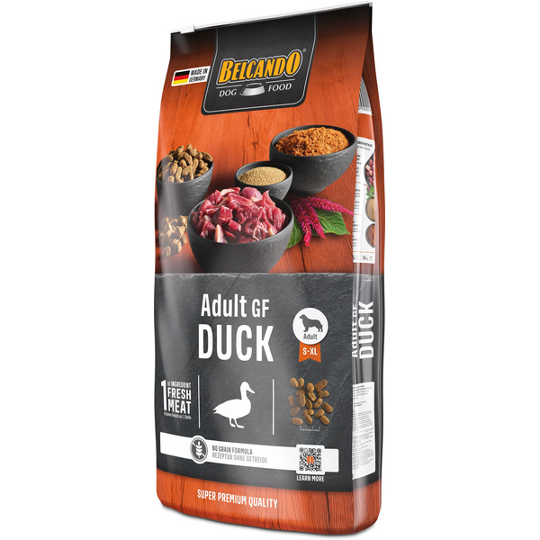 BELCANDO ADULT GF DUCK 12.5KG - BEZGLIUTENINĖ ŠUNŲ MAISTO PRIEMONĖ SU ANTIMI, 4 image