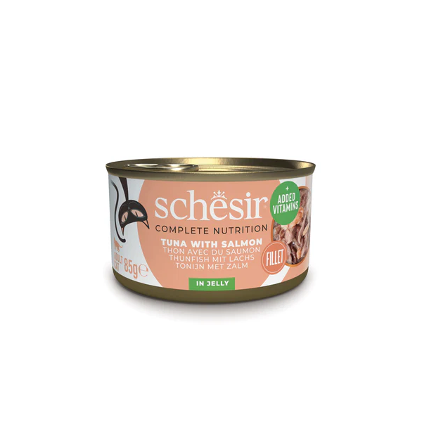 Schesir Cat Tuna su lašiša želėje 85g - Tuncis su lašiša želėje