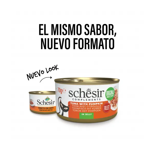 Schesir Cat Tuna su moliūgu sultinyje 70g - Tuncis su moliūgu buljoną, 2 image