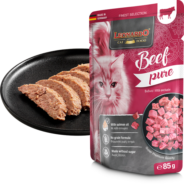 LEONARDO konservai katėms su jautiena 85 g