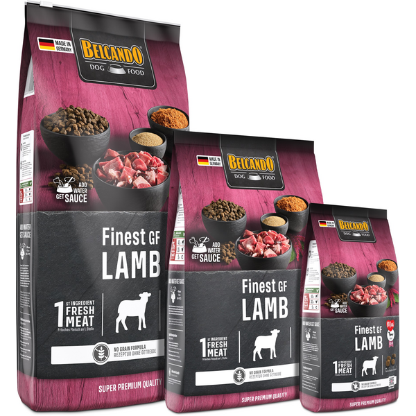 BELCANDO FINEST GF LAMB 4KG - VISŲ VEISLIŲ ŠUNIMS (AVINĖLIS IR RYŽIAI), 2 image
