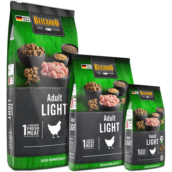 BELCANDO ADULT LIGHT 12.5KG - SAUSAS MAISTAS ŠUNIMS SU ŽEMA AKTYVUMO LYGIU IR PERTVIRKU SVORIU, 4 image