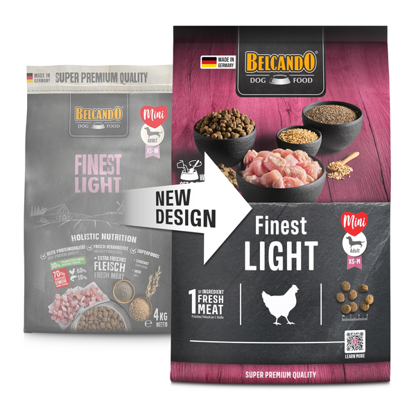 BELCANDO FINEST LIGHT 4KG - MAŽŲ IR VIDUTINIŲ VEISLIŲ ŠUNIMS SU MAŽA AKTYVUMO LYGIU IR SENJORAMS, 2 image