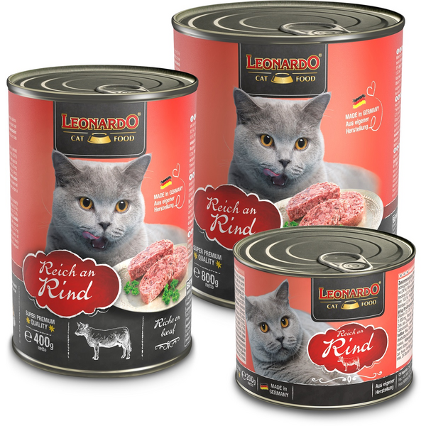 LEONARDO CAT BEEF 800G - MAISTAS KATĖMS SU JAUČIO MĖSA, 3 image