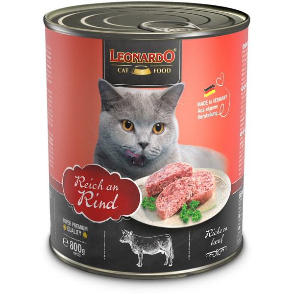 LEONARDO CAT BEEF 800G - MAISTAS KATĖMS SU JAUČIO MĖSA, 2 image