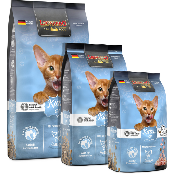 LEONARDO KITTEN GF 7.5KG - BEZGRAUDU MAISTAS KATINĖLIAMS IR MAITINANČIOMS, BRENDŽIOMS KATĖMS, 3 image