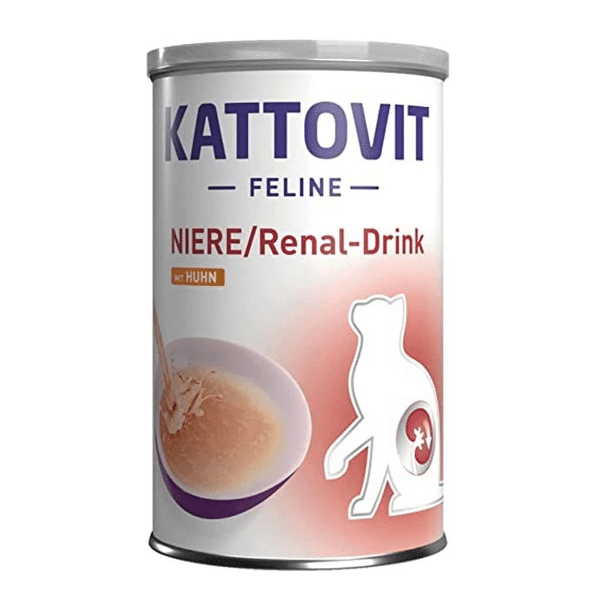 KATTOVIT FELINE RENAL DRINK CHICKEN 135ML - SRIUBA KATĖMS SU INKSTŲ PROBLEMOMIS