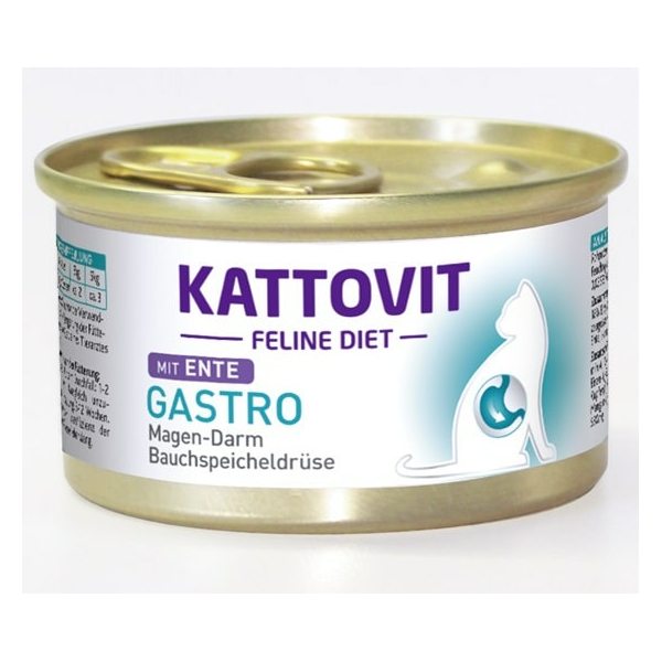 KATTOVIT GASTRO ENTE 185G - KONSERVAI KATĖMS SU ANTIM